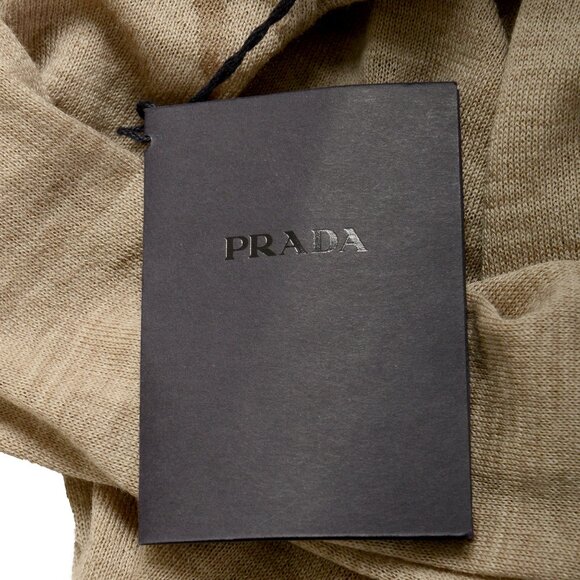 Prada Men's Gray 100% Wool V-Neck Pullover Sweater US XS IT 46 - Picture 6 of 6